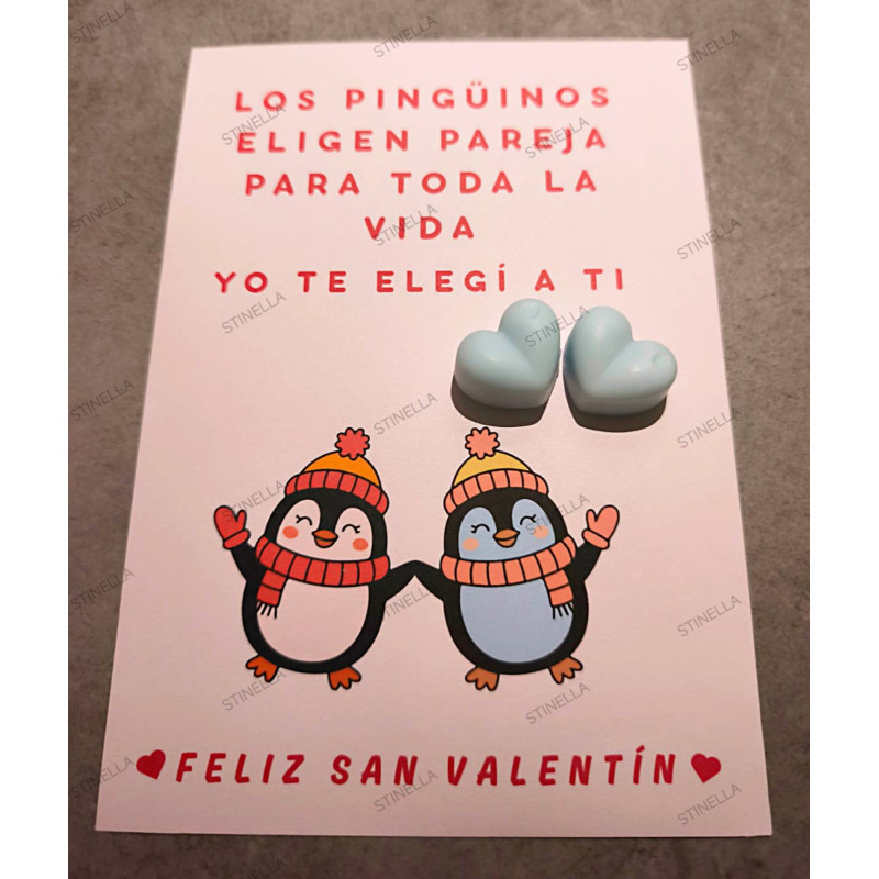 Tarjeta con Wax Melts Corazón | Detalle Original – Stinella