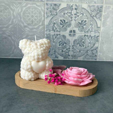 Bandeja de Bambú con Flor de Loto y Paniculata | Stinella