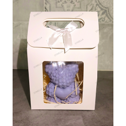 Vela Oso Floral con Corazón | Regalo Romántico – Stinella