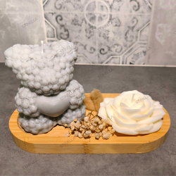 Bandeja de Bambú con Flor de Loto y Paniculata | Stinella