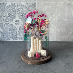 Cúpula Decorativa Libros Florales Artesanal | Regalo Original – Stinella