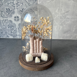 Cúpula Decorativa Libros Florales Artesanal | Regalo Original – Stinella