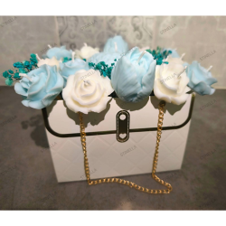 Bolso Decorativo con Flores Artesanales | Centro Floral – Stinella