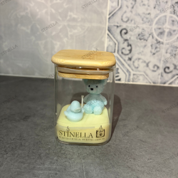 Tarro con Oso para Bautizo en Cera de Soja | Detalle Invitados – Stinella