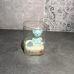 Tarro con Oso para Bautizo en Cera de Soja | Detalle Invitados – Stinella