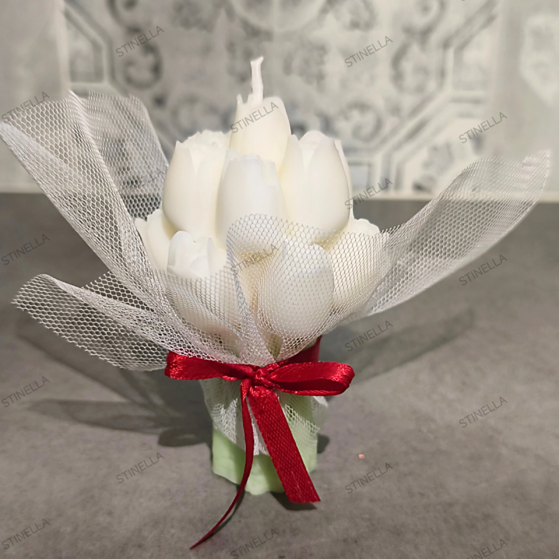 Ramo de Tulipanes en Cera de Soja | Regalo Floral Artesanal – Stinella