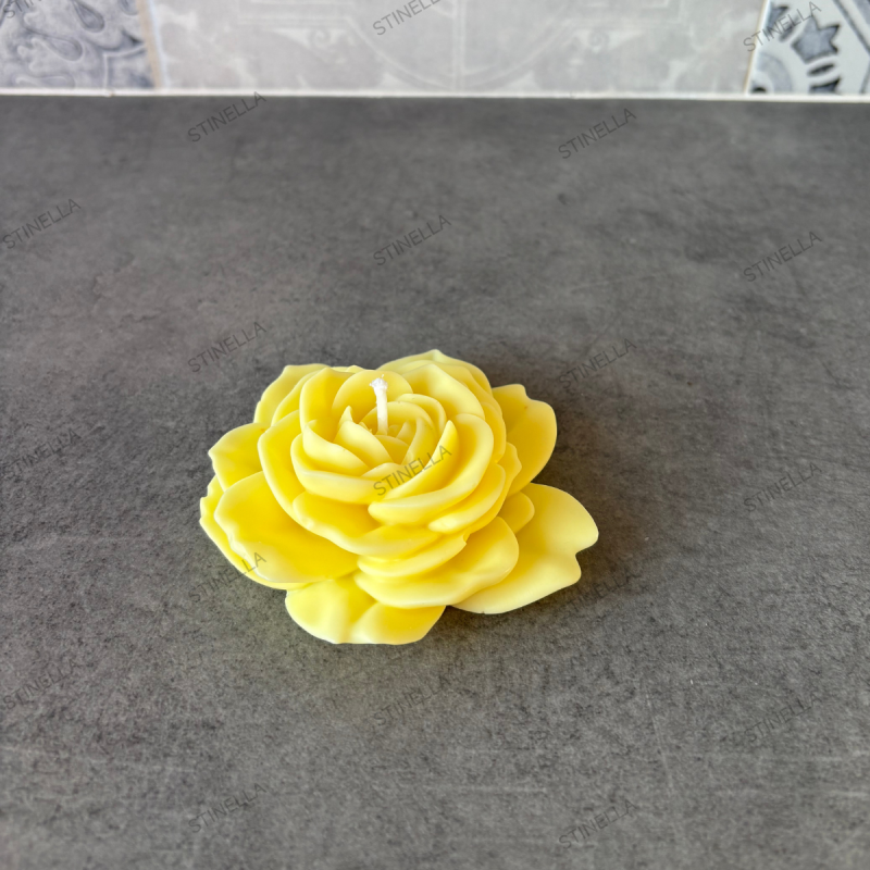 Vela Flor de Loto en Cera de Soja | Decoración Elegante – Stinella