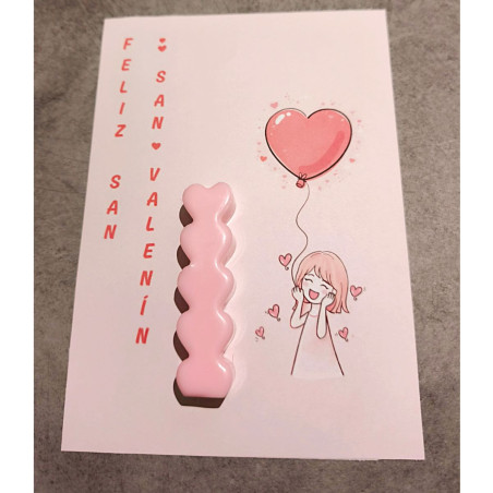 Tarjeta San Valentín con Wax Melts Corazones – Stinella