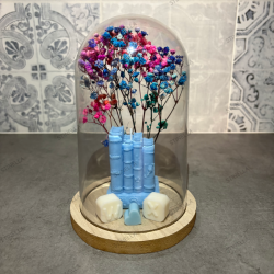 Cúpula Decorativa Libros Florales Artesanal | Regalo Original – Stinella