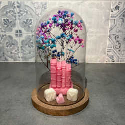 Cúpula Decorativa Libros Florales Artesanal | Regalo Original – Stinella